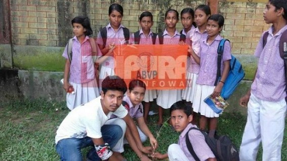 ABVP conducts tree plantation programme at Dharmanagar School ABVP conducts tree plantation programme at Dharmanagar School